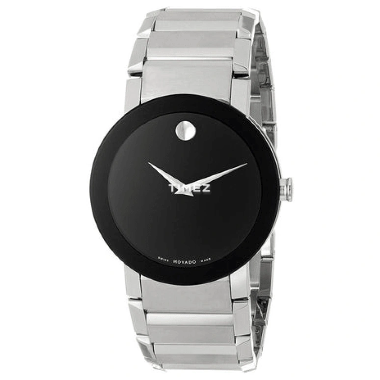 Movado,Sapphire 38mm,38mm,Stainless Steel,Black,Quartz,Sapphire,Crystal Glass,Round,0606092 