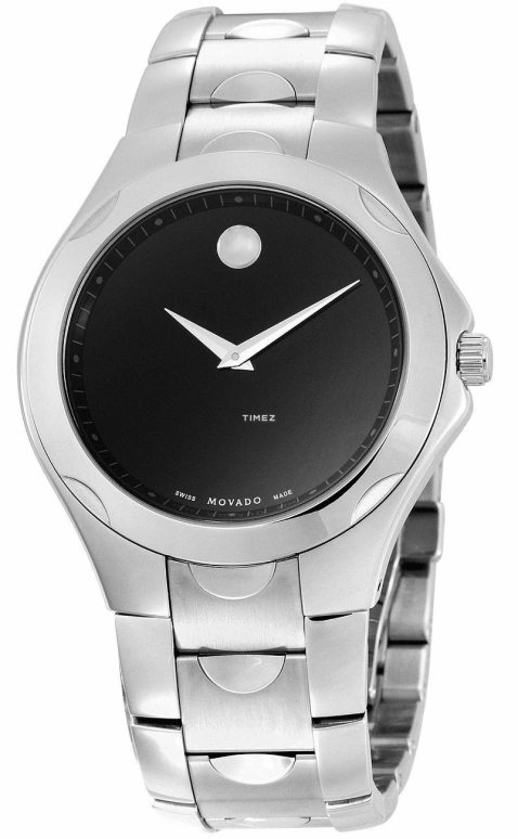 Movado,Other 40mm,40mm,Stainless Steel,Black,Quartz,Sapphire,Crystal Glass,Round,0606378 