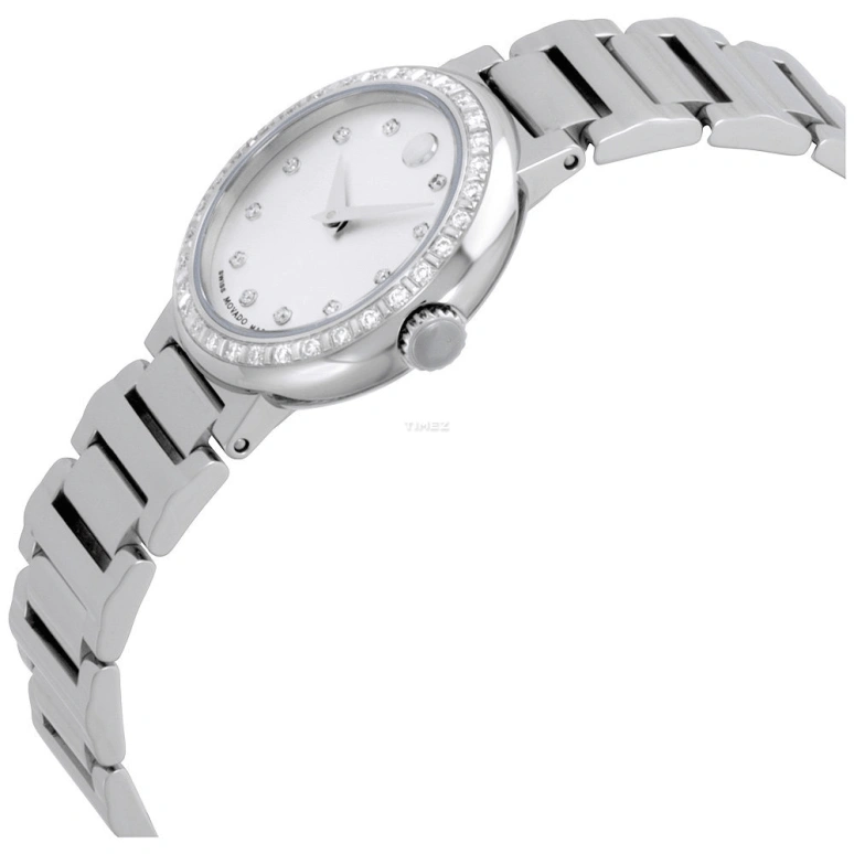 Movado,Cerena 26.50mm,26.50mm,Stainless Steel,Grey,Quartz,Sapphire,Crystal Glass,Round,0606793 