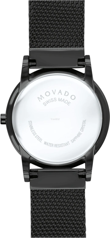 Movado,Museum Classic 28mm,28mm,Stainless Steel,Black,Quartz,Sapphire,Crystal Glass,Round,0607493