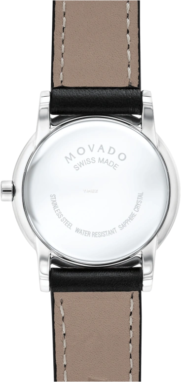 Movado,Museum Classic 28mm,28mm,Stainless Steel,Black,Quartz,Sapphire,Round,0607274