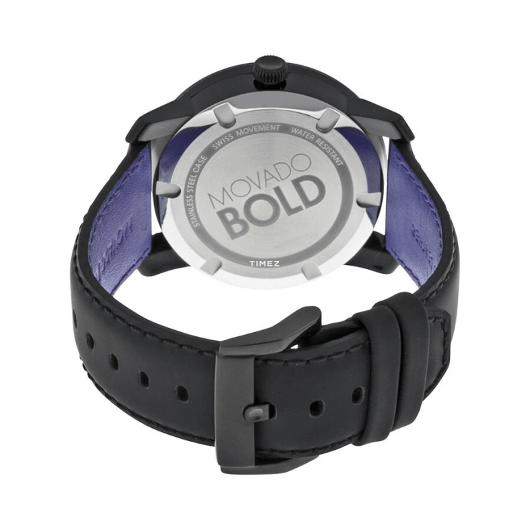 Movado,Movado BOLD 42mm,42mm,Composite,Stainless Steel,Black,Quartz,Sapphire,Crystal Glass,Round,3600170 
