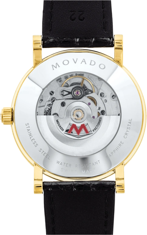 Movado,Red Label 42mm,42mm,Stainless Steel,Black,Automatic,Sapphire,Crystal Glass,Round,0607007