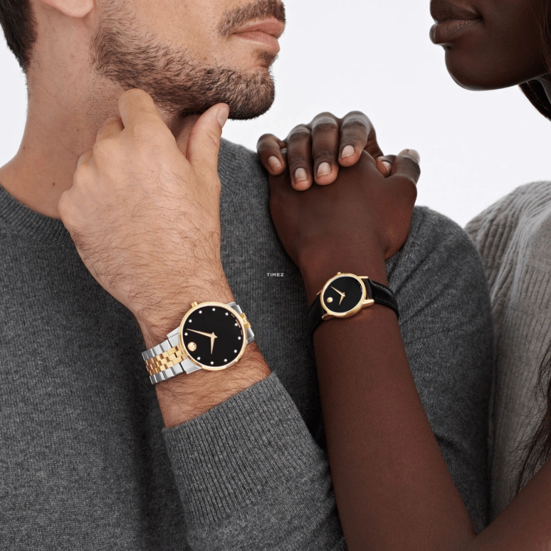 Movado,Museum Classic 28mm,28mm,Stainless Steel,Black,Quartz,Sapphire,Round,0607275