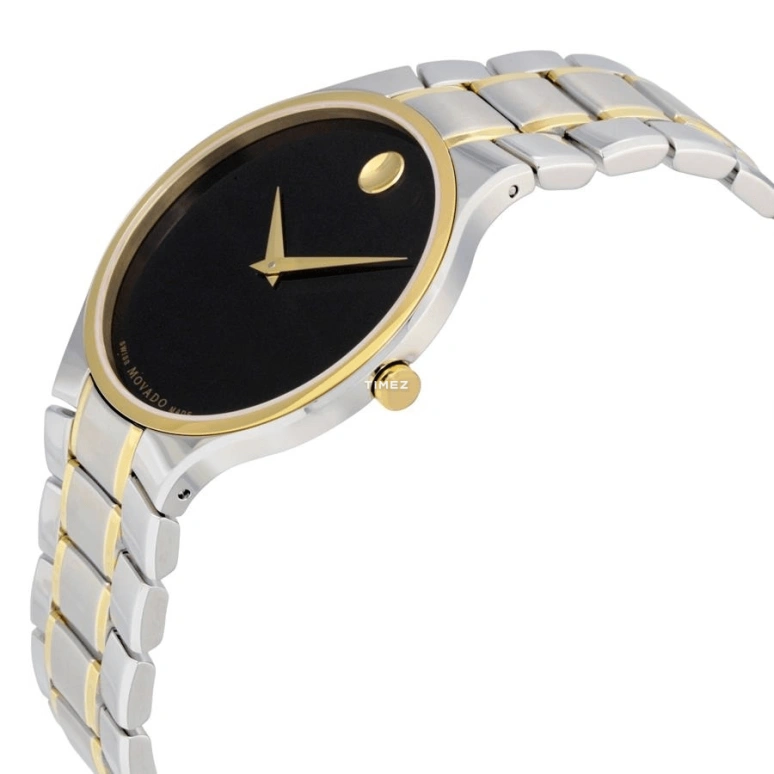 Movado,Serio 38mm,38mm,Stainless Steel,Bi-color,Black,Quartz,Sapphire,Crystal Glass,Round,0606901