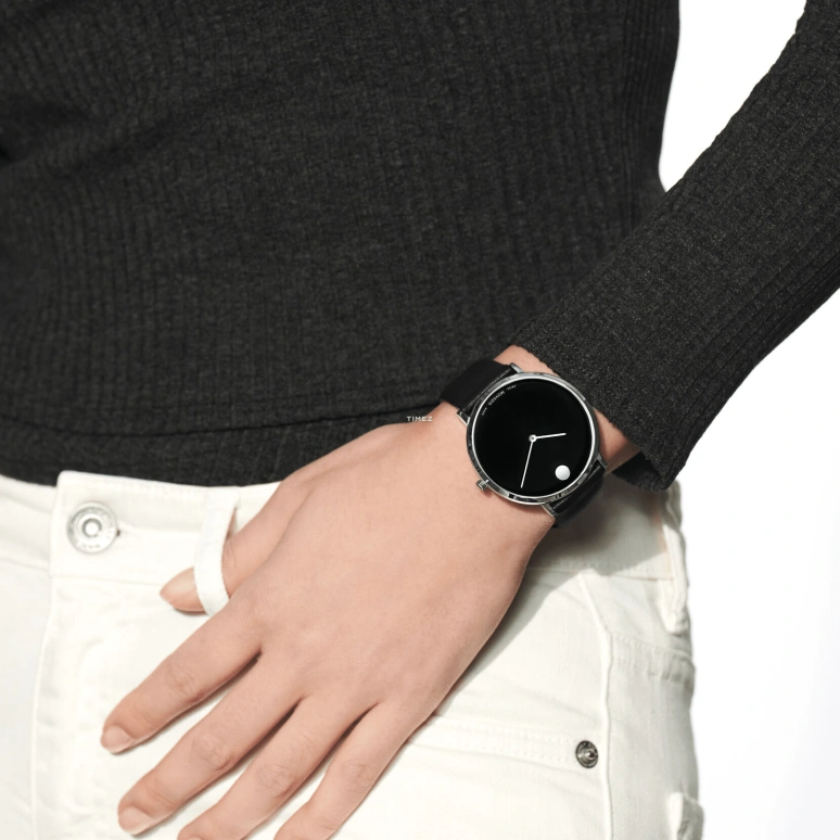 Movado,Modern 47 40mm,40mm,Stainless Steel,Black,Quartz,Sapphire,Round,0607262