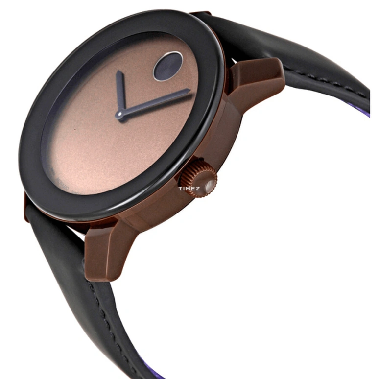 Movado,Movado BOLD 42mm,42mm,Composite,Stainless Steel,Brown,Quartz,Crystal Glass,Round,3600090 