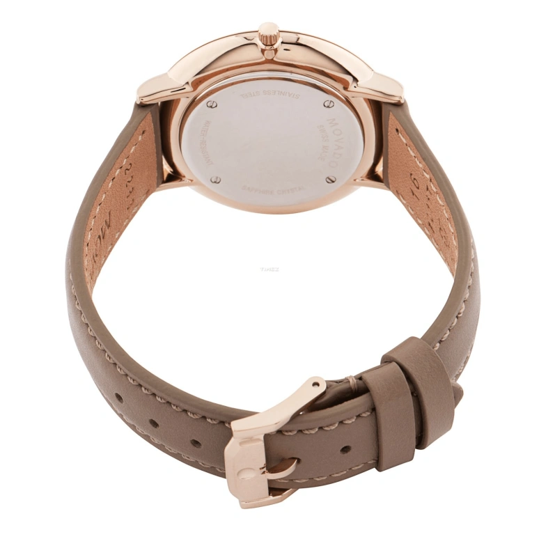 Movado,Ultra Slim 35mm,35mm,Stainless Steel,Rose Gold,Pink,Quartz,Sapphire,Crystal Glass,Round,0607374
