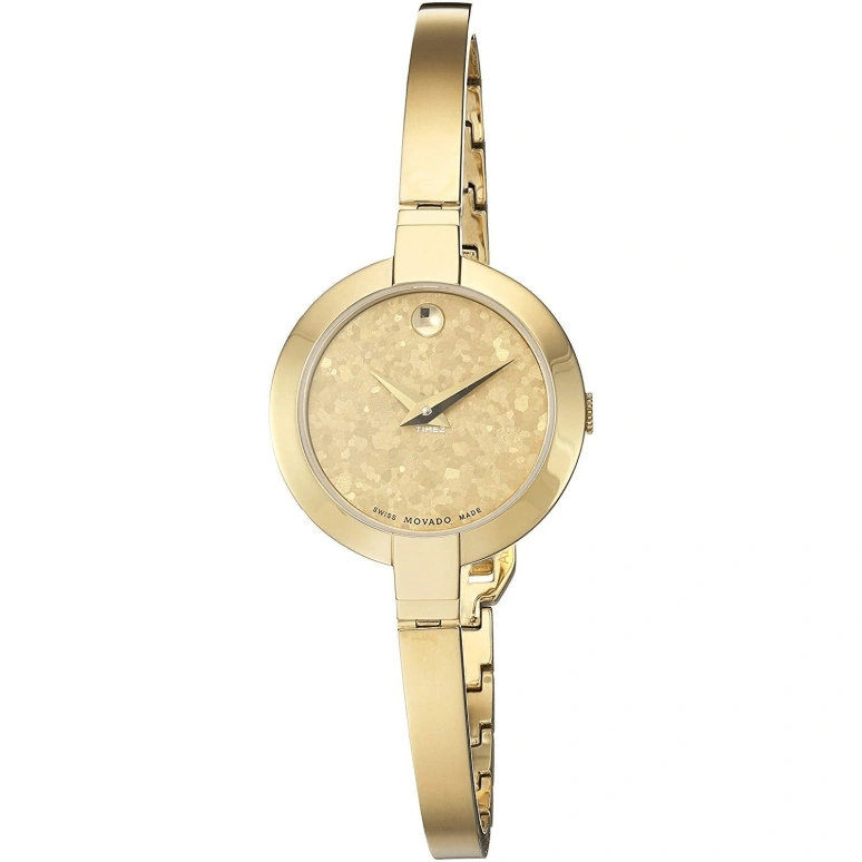 Movado,Bela 25mm,25mm,Stainless Steel,Gold,Quartz,Sapphire,Crystal Glass,Round,0607018