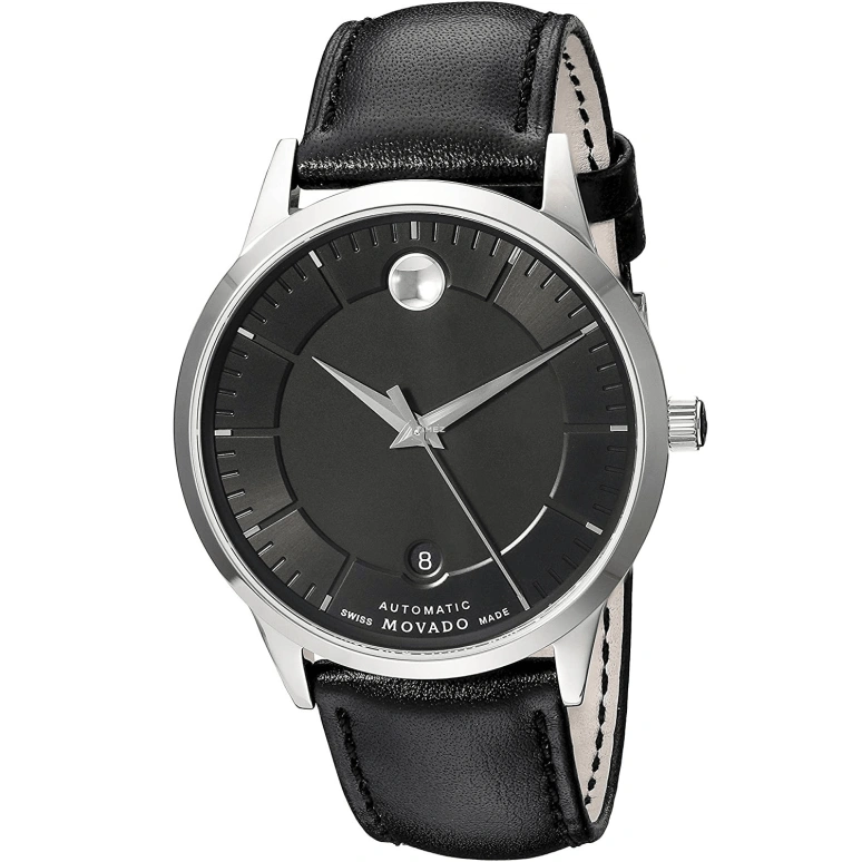 Movado,Other 39.50mm,39.50mm,Stainless Steel,Black,Automatic,Day,Sapphire,Crystal Glass,0606873