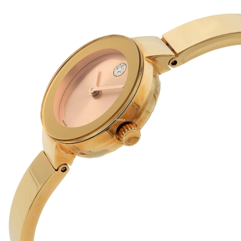 Movado,Movado BOLD 25mm,25mm,Stainless Steel,Rose Gold,Gold,Quartz,Sapphire,Crystal Glass,Round,3600286