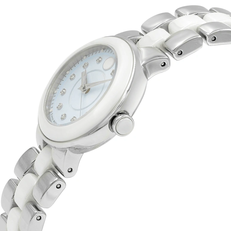 Movado,Cerena 28mm,28mm,Stainless Steel,White,Quartz,Sapphire,Crystal Glass,Round,0606930