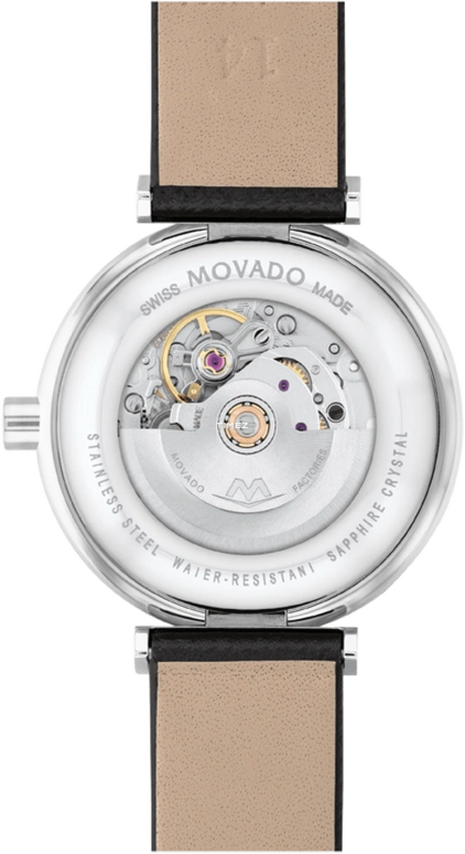 Movado,Museum Classic 32mm,32mm,Stainless Steel,Black,Automatic,Sapphire,Round,0607675