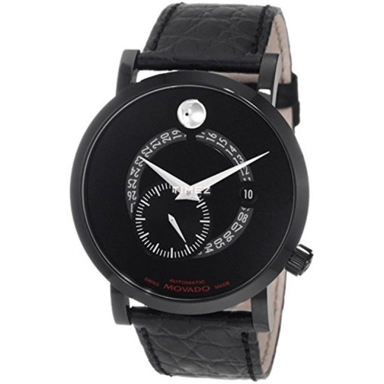Movado,Red Label 42mm,42mm,Stainless Steel,Black,Automatic,Day,Sapphire,Crystal Glass,0606485 