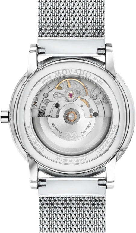 Movado,Museum Classic 40mm,40mm,Stainless Steel,Green,Automatic,Day,Sapphire,0607649