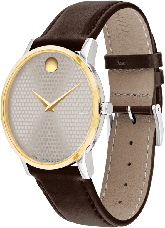 Movado,Museum Classic 40mm,40mm,Stainless Steel,Grey,Quartz,Sapphire,Round,0607800