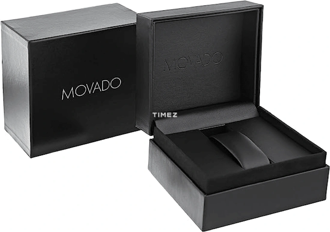 Movado,Museum Classic 44mm,44mm,Stainless Steel,Black,Quartz,Chronograph,Day,0606792 