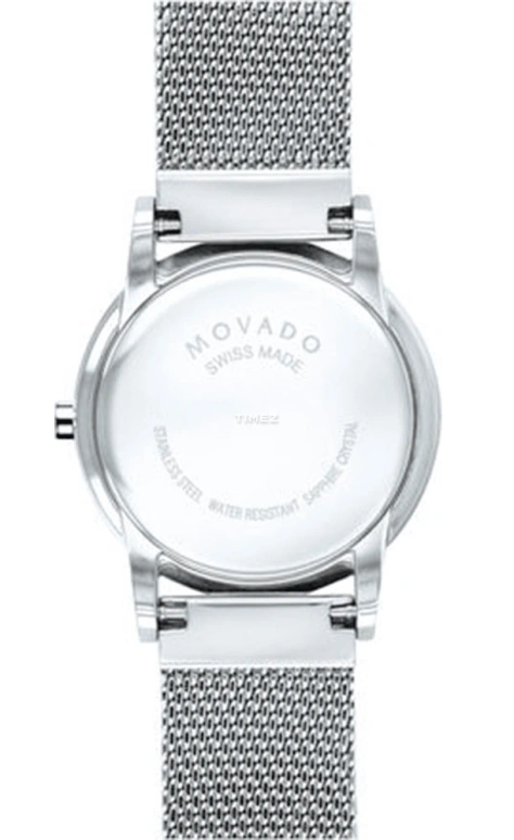 Movado,Museum Classic 28mm,28mm,Stainless Steel,White,Quartz,Sapphire,Crystal Glass,Round,0607350