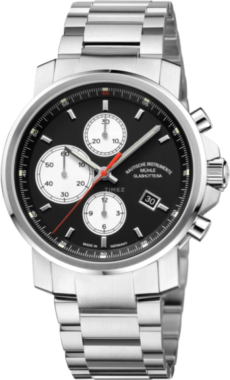 Mühle Glashütte,29er 42.40mm,42.40mm,Stainless Steel,Black,Automatic,Chronograph,Date,Day,M1,M1-25-43-MB