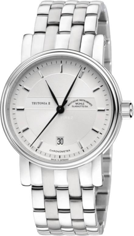 Mühle Glashütte,Teutonia 39mm,39mm,Stainless Steel,Silver,Automatic,Date,38hours,M1,M1-30-45-MB