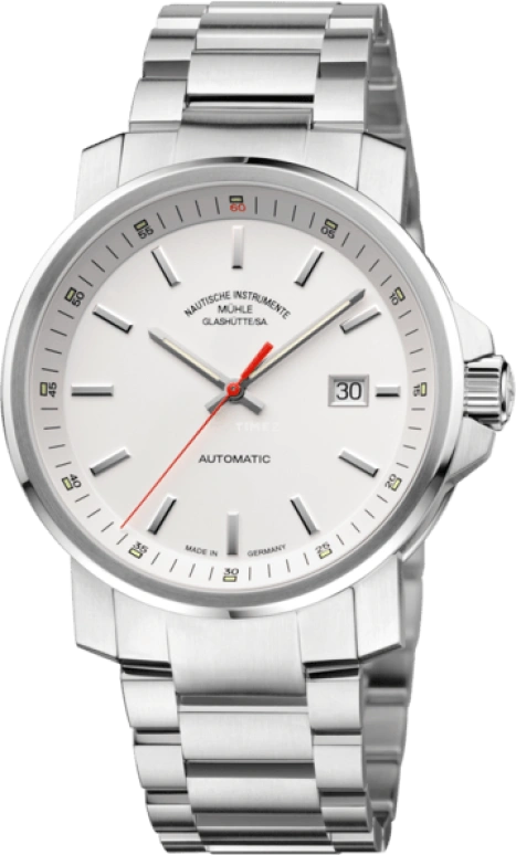Mühle Glashütte,29er 42.40mm,42.40mm,Stainless Steel,White,Automatic,Date,38hours,M1,M1-25-31-MB