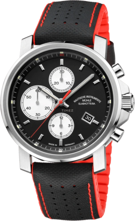 Mühle Glashütte,29er 42.40mm,42.40mm,Stainless Steel,Black,Automatic,Chronograph,Date,Day,M1,M1-25-43-NB
