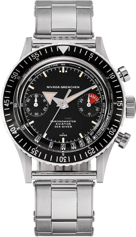 Nivada Grenchen Chronomaster Aviator Sea Diver 86001A-OYST