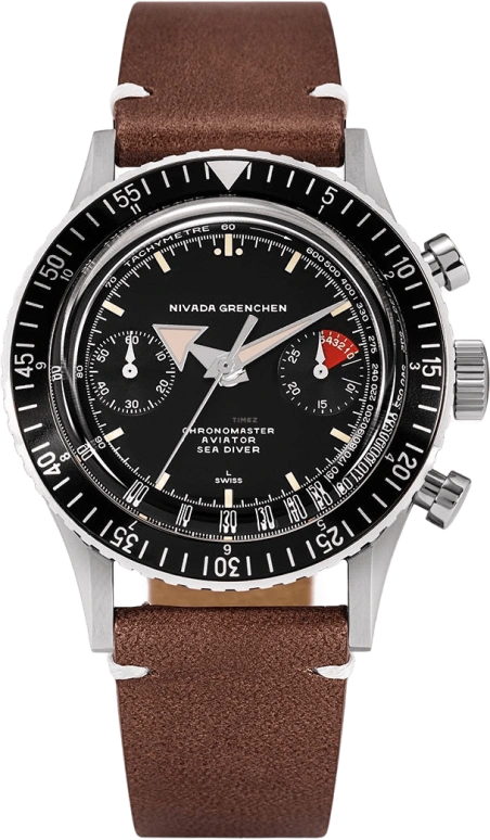 Nivada Grenchen Chronomaster Aviator Sea Diver 86001A-BROL