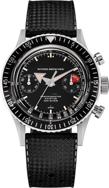 Nivada Grenchen Chronomaster Aviator Sea Diver 86007M-RUBT