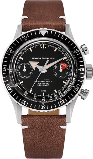 Nivada Grenchen Chronomaster Aviator Sea Diver 86007M-BROL