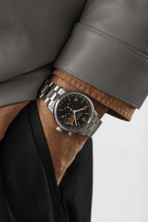 Nomos Glashütte,Club 40mm,40mm,Stainless Steel,Black,Automatic,Chronograph,Dule Time,World Time,Day / Night Indication,42hours,In-house Caliber,790,790.S8