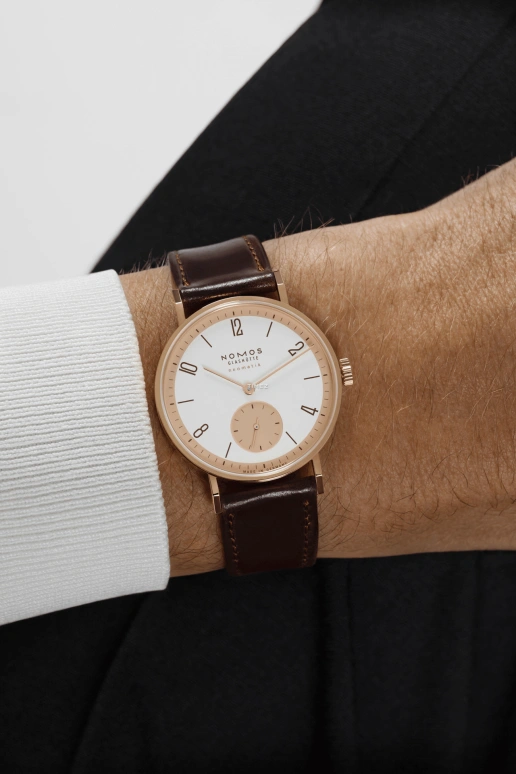 Nomos Glashütte,Tangente 35mm,35mm,Rose Gold,White,Rose Gold,Automatic,42hours,In-house Caliber,160,160.S1