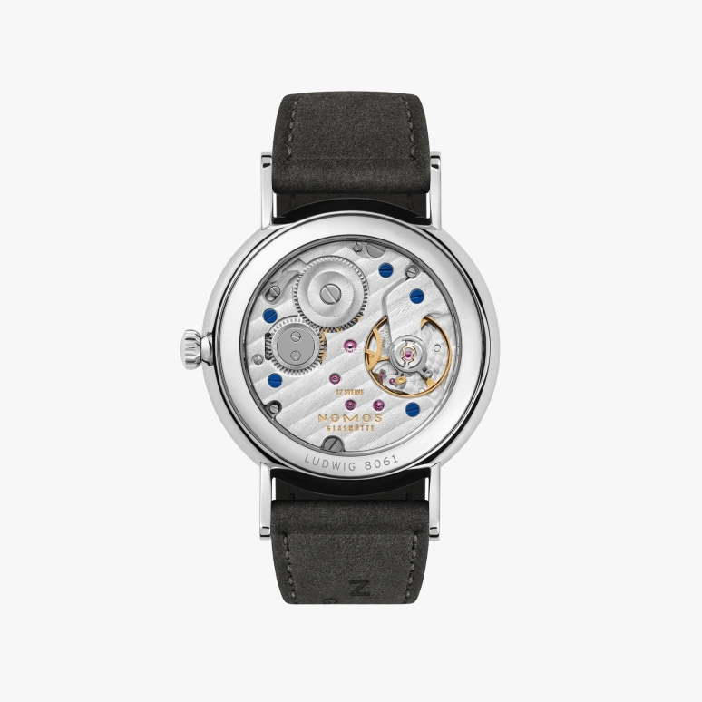 Nomos Glashütte,Ludwig 33mm,33mm,Stainless Steel,Black,Handwound,43hours,In-house Caliber,227