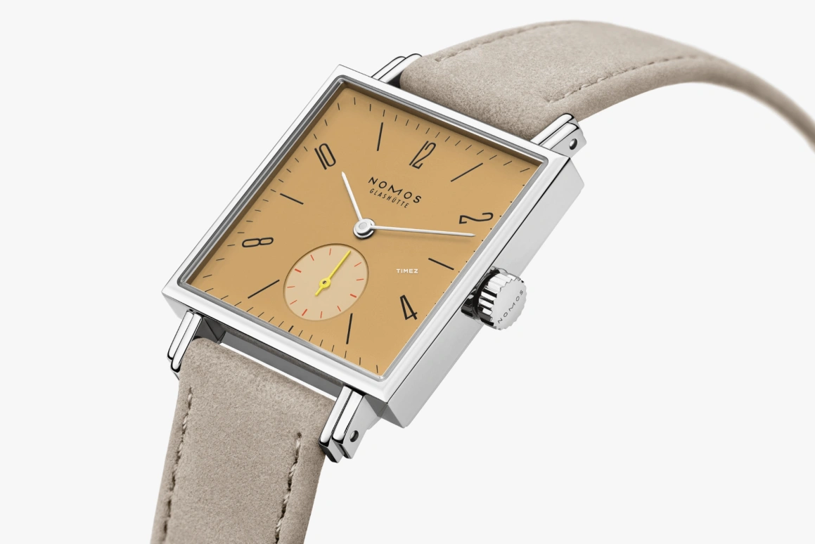 Nomos Glashütte,Tetra 29.50mm,29.50mm,Stainless Steel,Yellow,Handwound,53hours,In-house Caliber,437