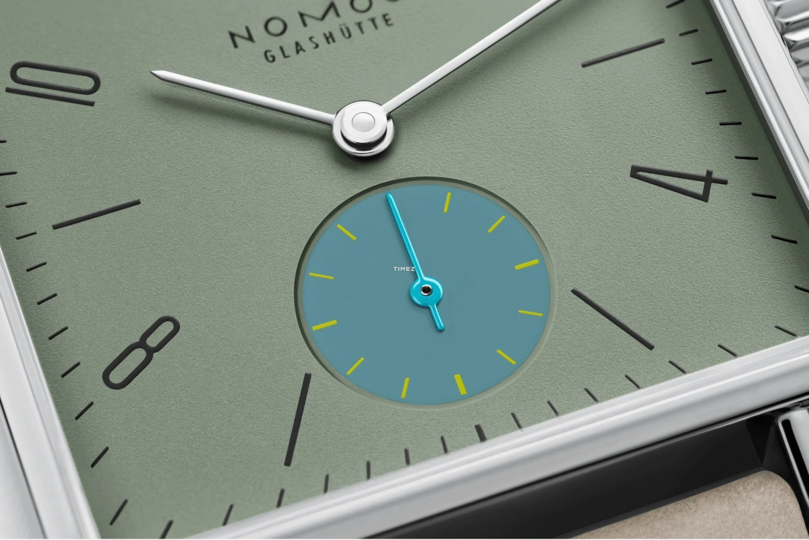 Nomos Glashütte,Tetra 29.50mm,29.50mm,Stainless Steel,Green,Handwound,53hours,In-house Caliber,439,439.SB