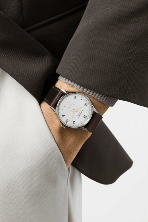 Nomos Glashütte,Minimatik 39.50mm,39.50mm,Stainless Steel,White,Handwound,Day,52hours,1251