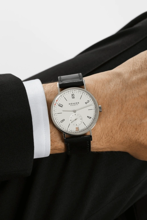Nomos Glashütte,Tangente 37.50mm,37.50mm,Stainless Steel,Silver White,Handwound,Day,52hours,135