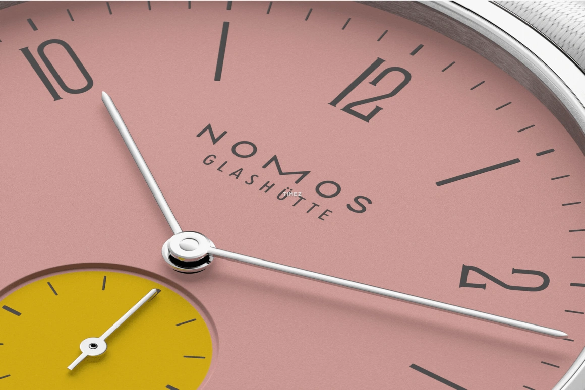 Nomos Glashütte,Tangente 37.50mm,37.50mm,Stainless Steel,Pink,Handwound,Day,42hours,179,179.S7