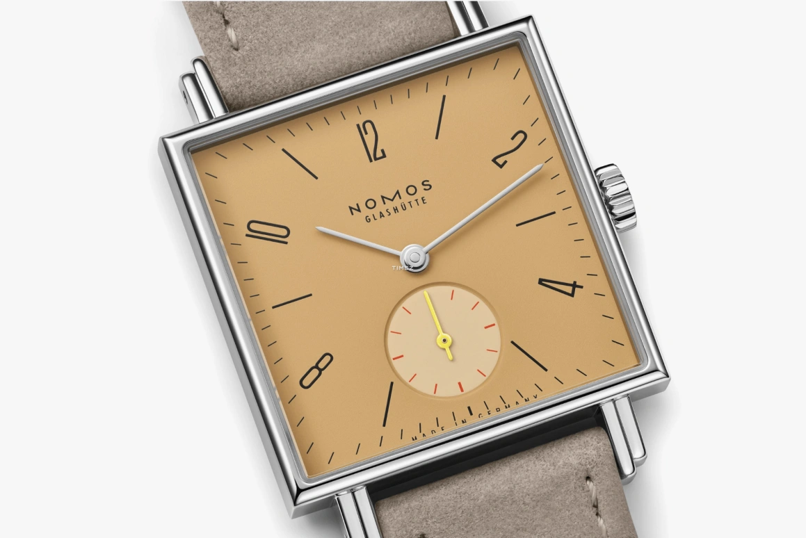 Nomos Glashütte,Tetra 29.50mm,29.50mm,Stainless Steel,Yellow,Handwound,53hours,In-house Caliber,437,437.SB