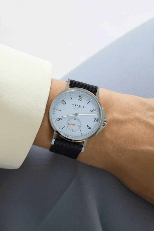 Nomos Glashütte,Ahoi 38.50mm,38.50mm,Stainless Steel,Sky Blue,Automatic,Day,42hours,516