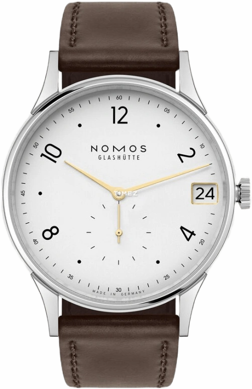 Nomos Glashütte,Minimatik 39.50mm,39.50mm,Stainless Steel,White,Handwound,Day,52hours,1251