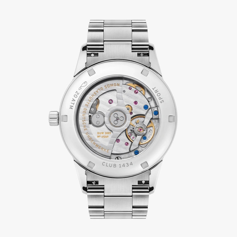 Nomos Glashütte,Club 39.50mm,39.50mm,Stainless Steel,Brown,Automatic,42hours,In-house Caliber,762