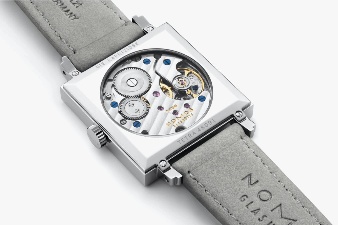 Nomos Glashütte,Tetra 29.50mm,29.50mm,Stainless Steel,Pink,Handwound,43hours,In-house Caliber,474