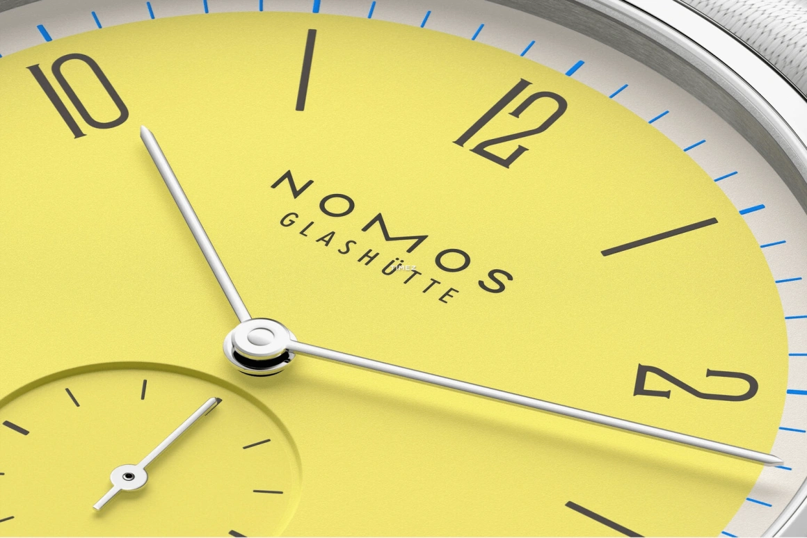 Nomos Glashütte,Tangente 37.50mm,37.50mm,Stainless Steel,Yellow,Handwound,Big Date,42hours,179,179.S6