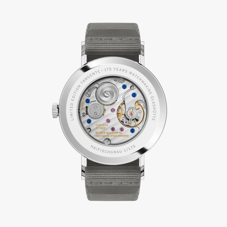 Nomos Glashütte,Tangente 37.50mm,37.50mm,Stainless Steel,Grey,Handwound,Big Date,42hours,179,179.S20