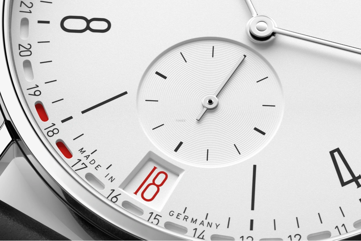 Nomos Glashütte,Tangente 37.50mm,37.50mm,Stainless Steel,Silver White,Handwound,Day,52hours,135