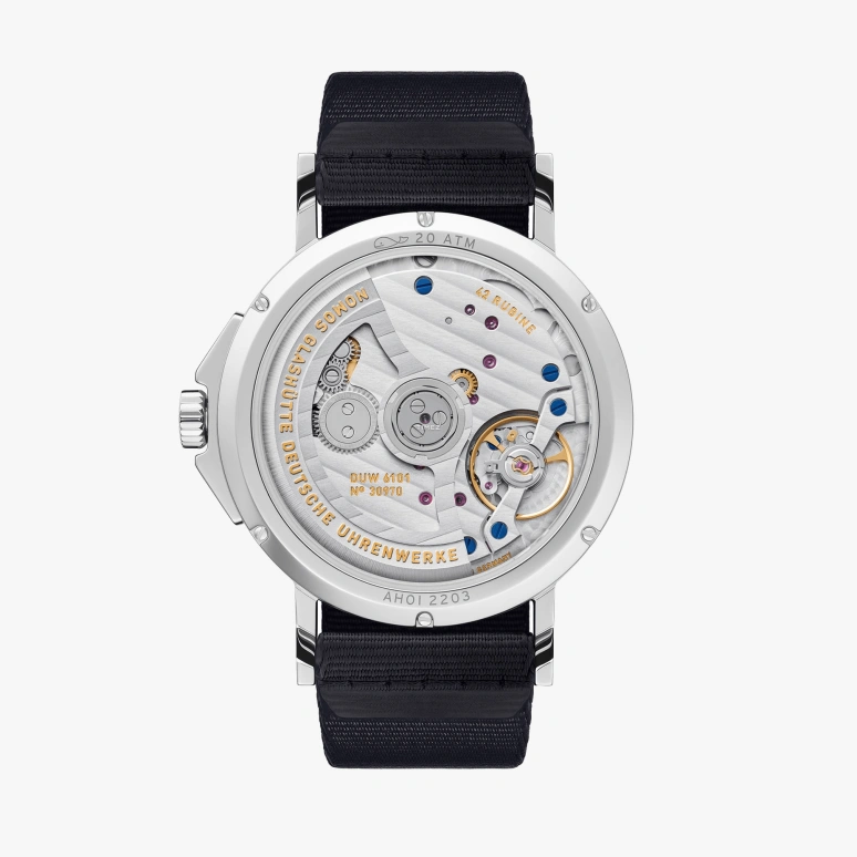 Nomos Glashütte,Ahoi 38.50mm,38.50mm,Stainless Steel,Silver White,Automatic,Day,42hours,525