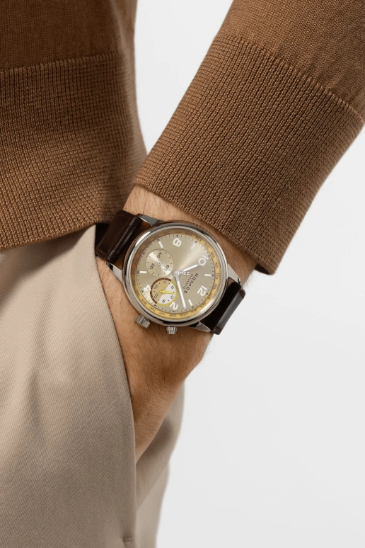 Nomos Glashütte,Club 40mm,40mm,Stainless Steel,Dual,Champagne,Yellow,Automatic,Dule Time,World Time,790,790.S11