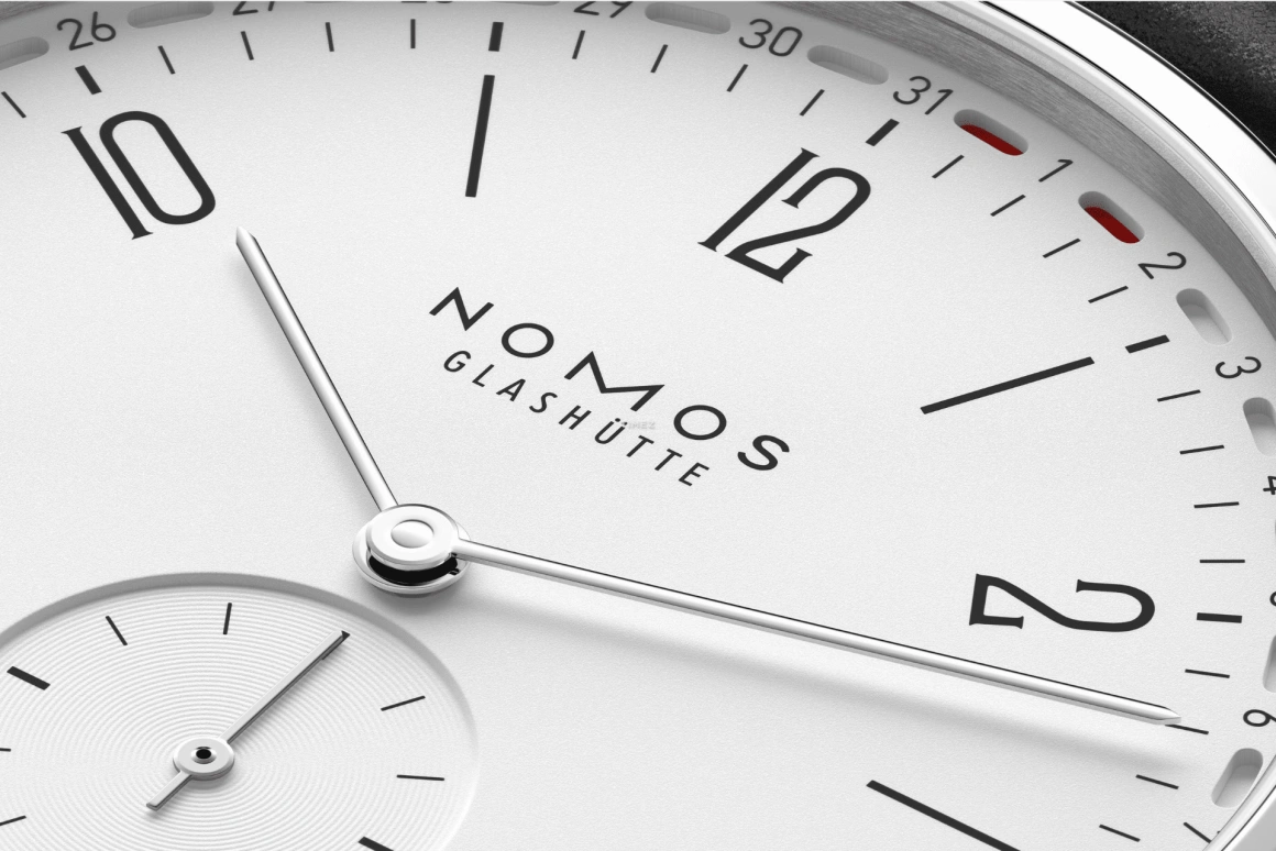Nomos Glashütte,Tangente 37.50mm,37.50mm,Stainless Steel,Silver White,Handwound,Day,52hours,135