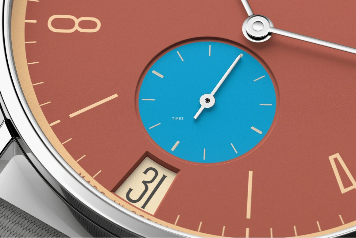 Nomos Glashütte,Tangente 37.50mm,37.50mm,Stainless Steel,Red,Orange,Handwound,Big Date,42hours,179,179.S27